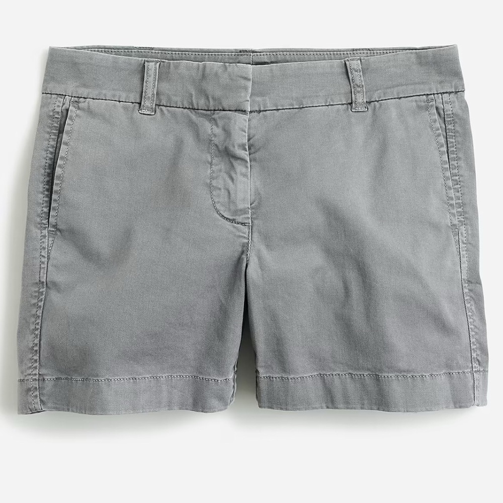 J.Crew Women’s 5” Stretch Chino Shorts in Storm Grey H5806 NEW $59 Stretch Sz 10 - Picture 7 of 7